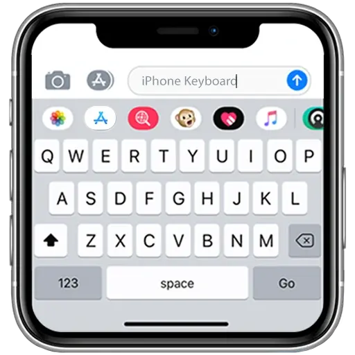  كيبورد ايفون مع الإيموجي